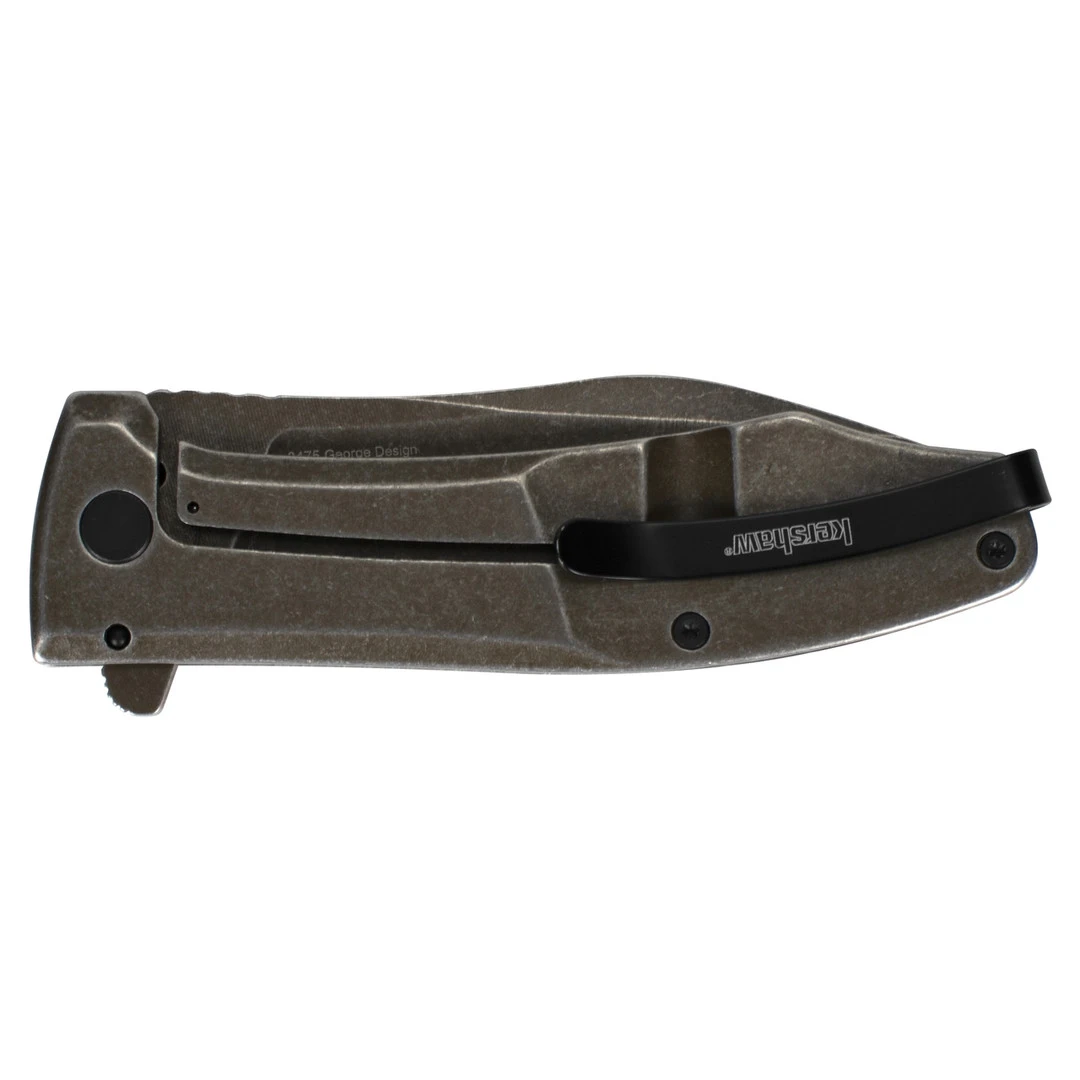 Kershaw BrownWash Boilermaker Spring Assist Knife, BrownWash Blade - Image 2