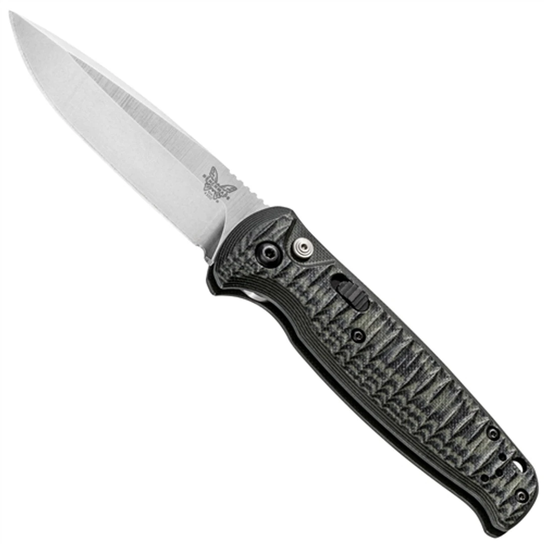 Benchmade 4300-1 Green/Black CLA Auto Knife, 154CM Satin Blade
