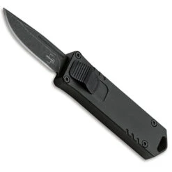 Boker Plus USB OTF Auto Knife, Black Stonewash D2 Blade
