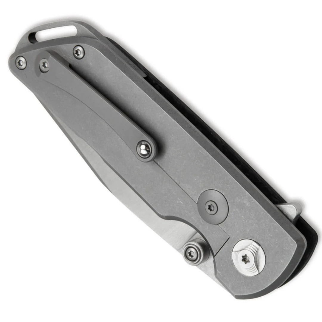 Boker Carbon Fiber M4 Sherman Flipper Knife, Magnacut Clip Blade - Image 2