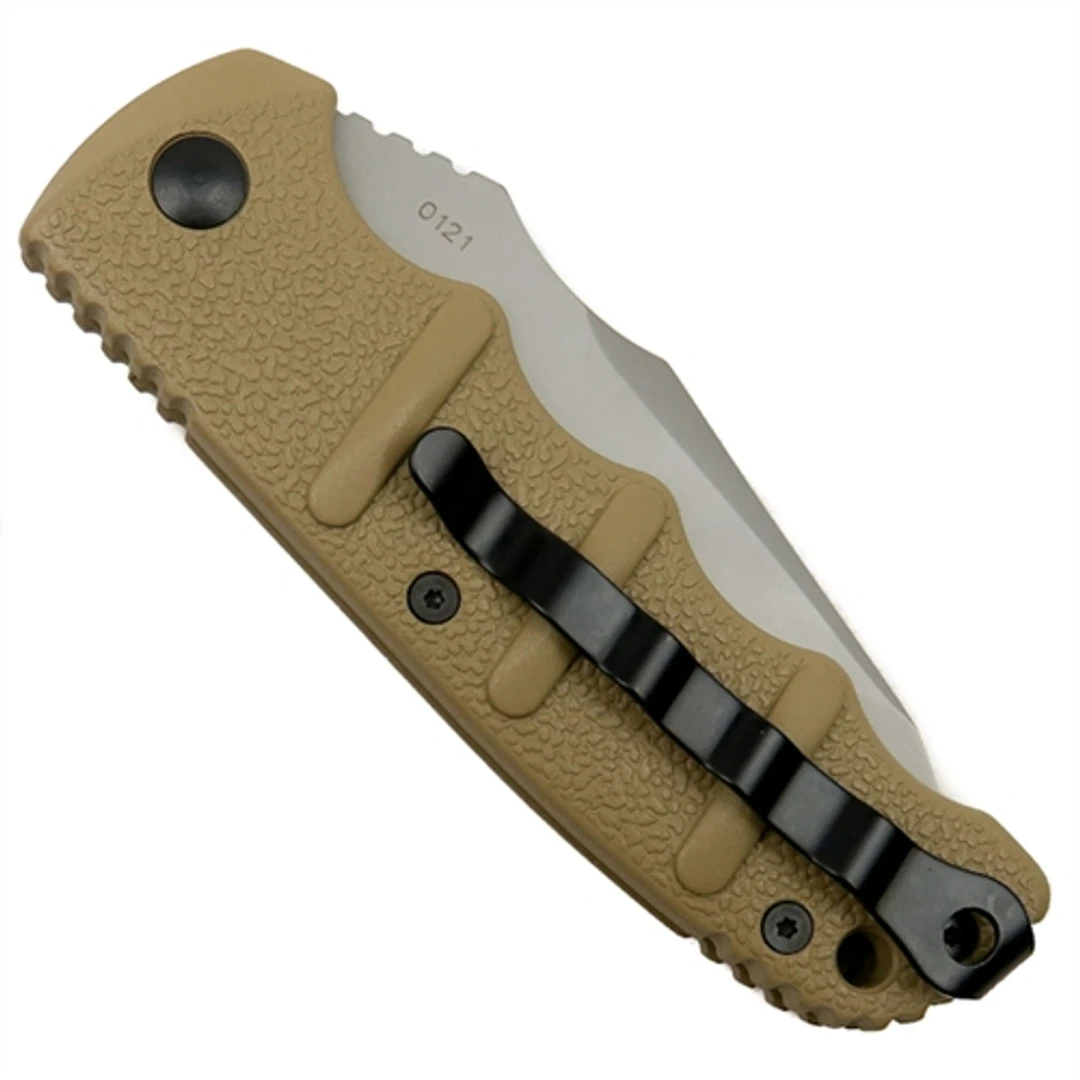 Boker Tan Kalashnikov Recurve Tanto Auto Knife, AUS-8 Bead Blast Blade - Image 2