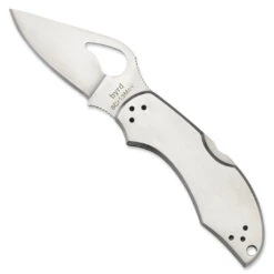 Byrd Robin 2 Stainless Folder Knife, Satin Blade