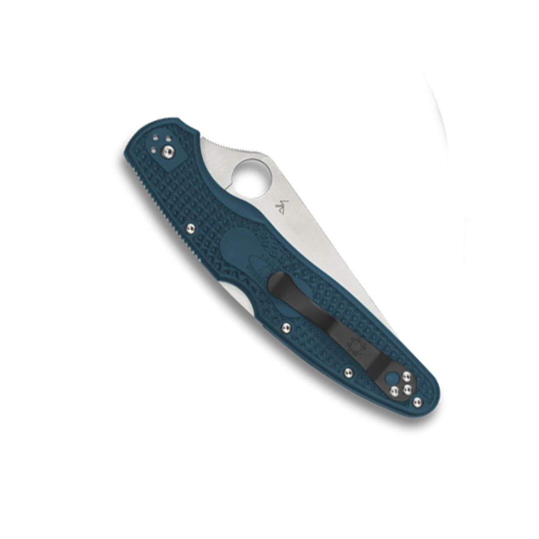 Spyderco Police 4 Lightweight Folder Knife, K390 Serrated Satin Blade - Image 2