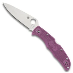 Spyderco Purple Endura 4 Folder Knife, VG-10 Satin Blade