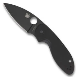 Spyderco Efficient Folder Knife, Black Blade
