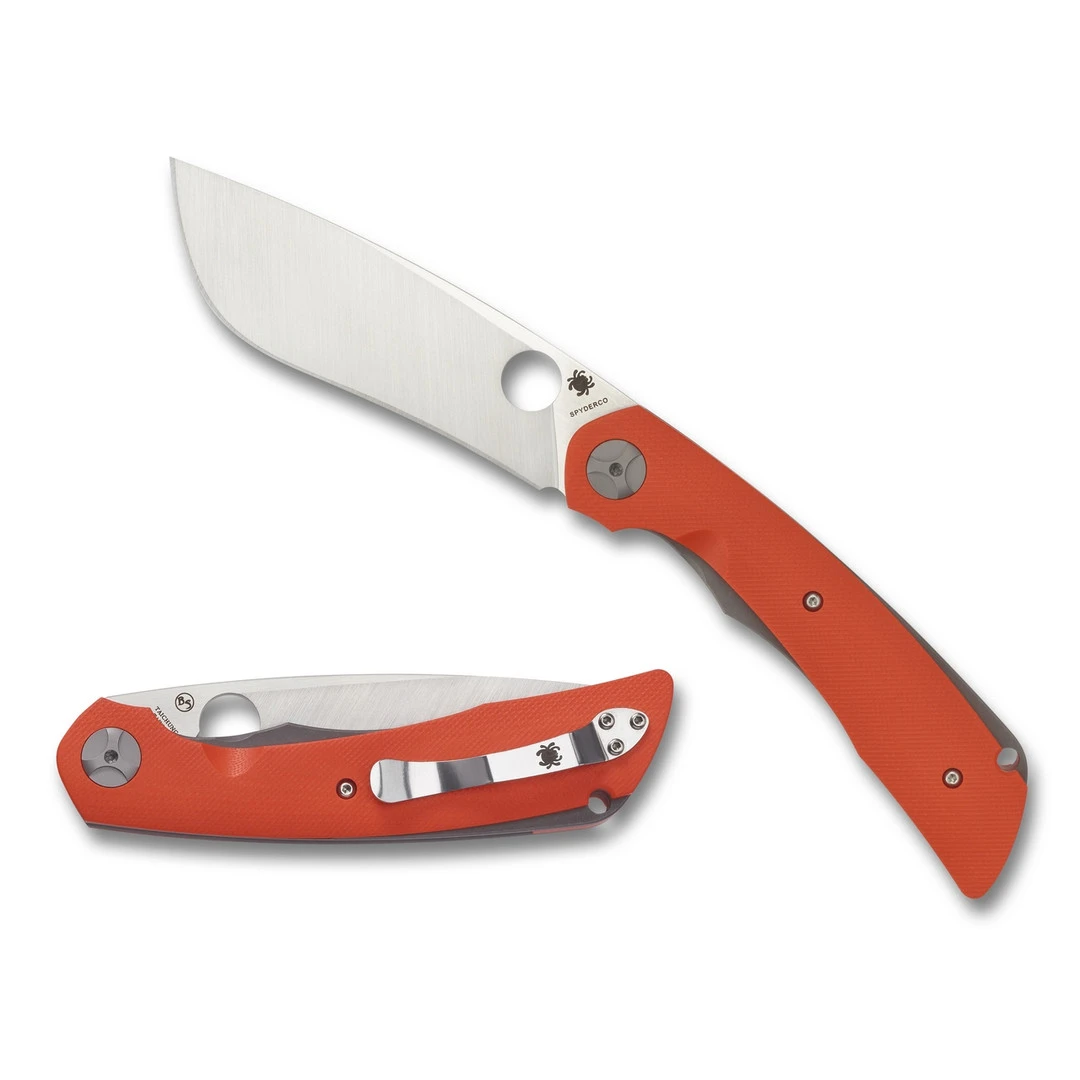 Spyderco Orange Subvert Folder Knife, Satin Blade - Image 2