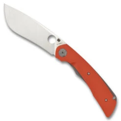 Spyderco Orange Subvert Folder Knife, Satin Blade