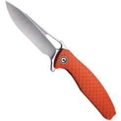 CIVIVI Orange FRN Wyvern Flipper Knife, Satin D2 Blade