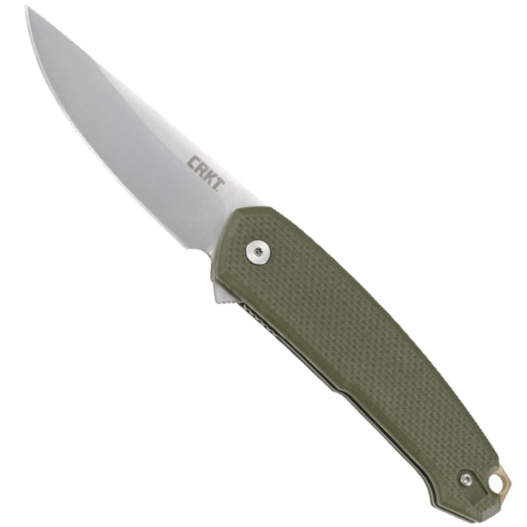 CRKT OD Green Tueto Spring Assist Knife, Satin Blade