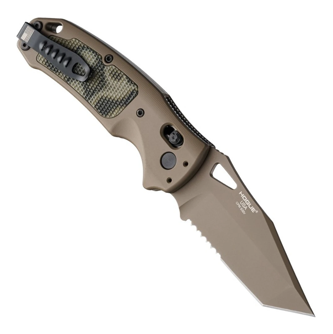 SIG K320 AXG Scorpion, S30V FDE Cerakote Combo Tanto Blade - Image 2