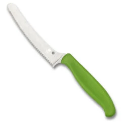 Spyderco Green Z-Cut Blunt Tip Kitchen Knife, CTS-BD1N SpyderEdge