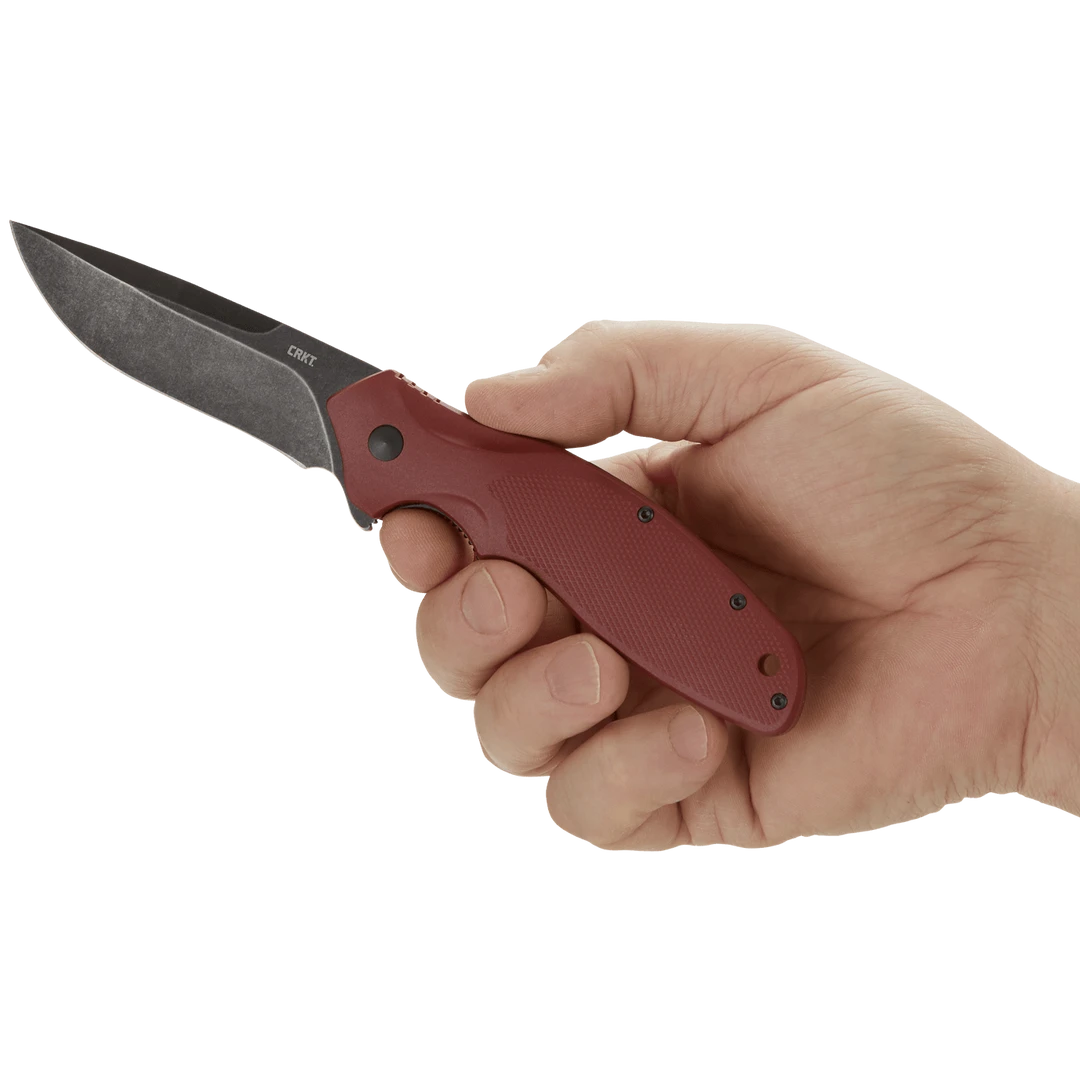 CRKT Shenanigan Maroon Spring Assist Knife - Image 3
