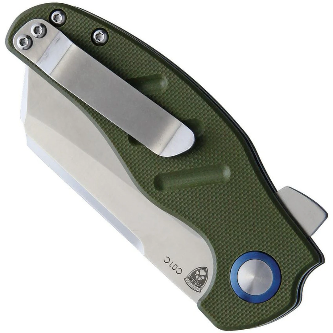 Kizer Vanguard Green Mini Sheepdog Linerlock Knife, Satin 154CM Blade - Image 2