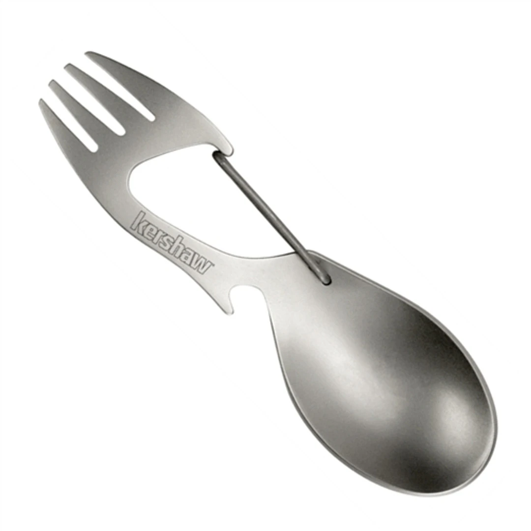 Kershaw Ration Tool, Fork, Spoon, Bottle Opener, Carabiner