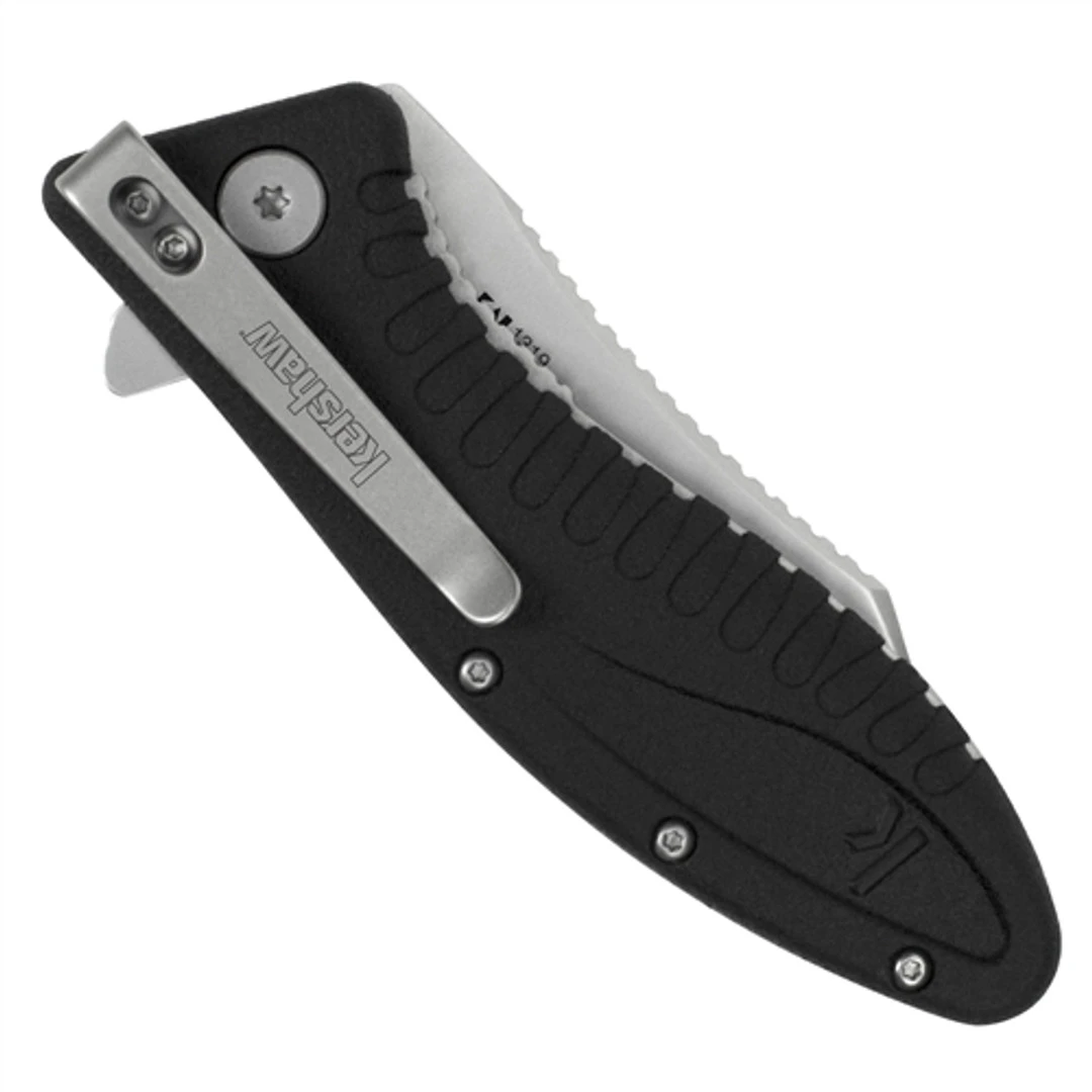 Kershaw Grinder Assist Flipper Knife, Bead Blasted, 3.25" Blade - Image 2