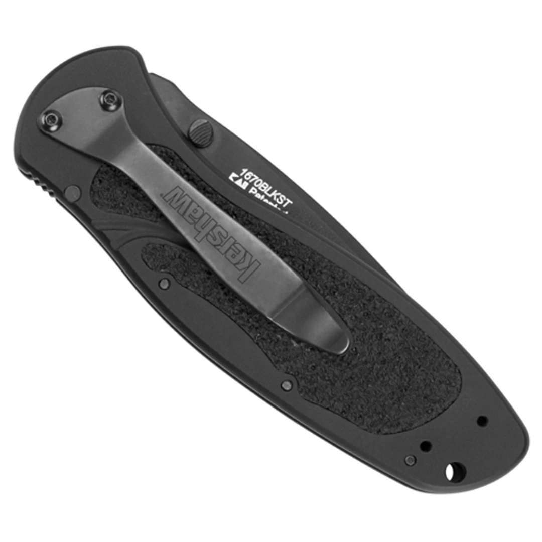 Kershaw Blur Spring Assist Knife, Black Combo Edge Blade, KS1670BLKST - Image 2
