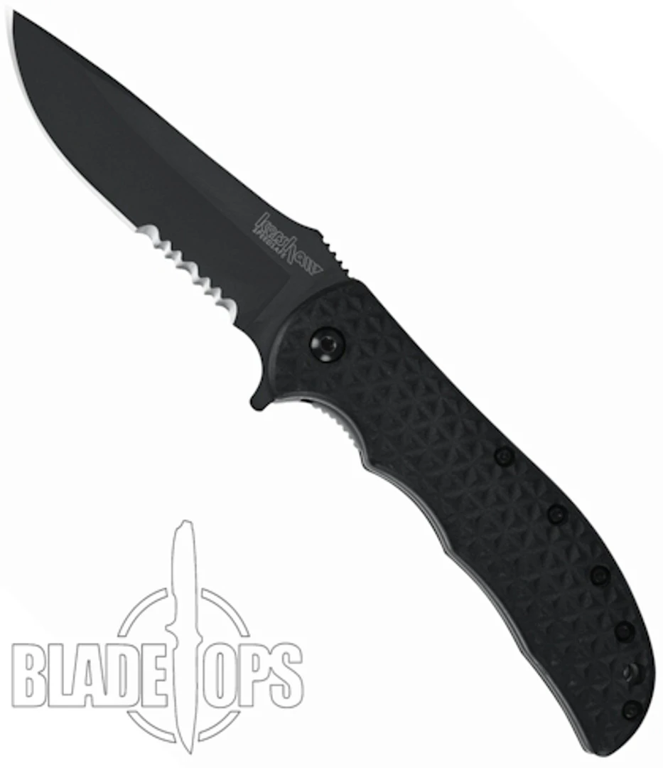 Kershaw Volt II 3650CKTST Spring Assisted Knife, Black Drop Point Combo Blade - Image 3