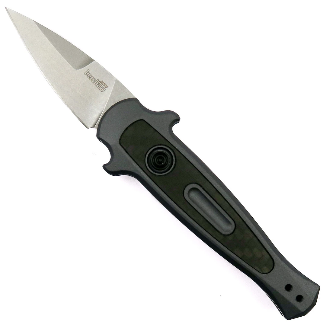Kershaw Grey Launch 12CA Auto Knife, 1.93" Stonewash Blade