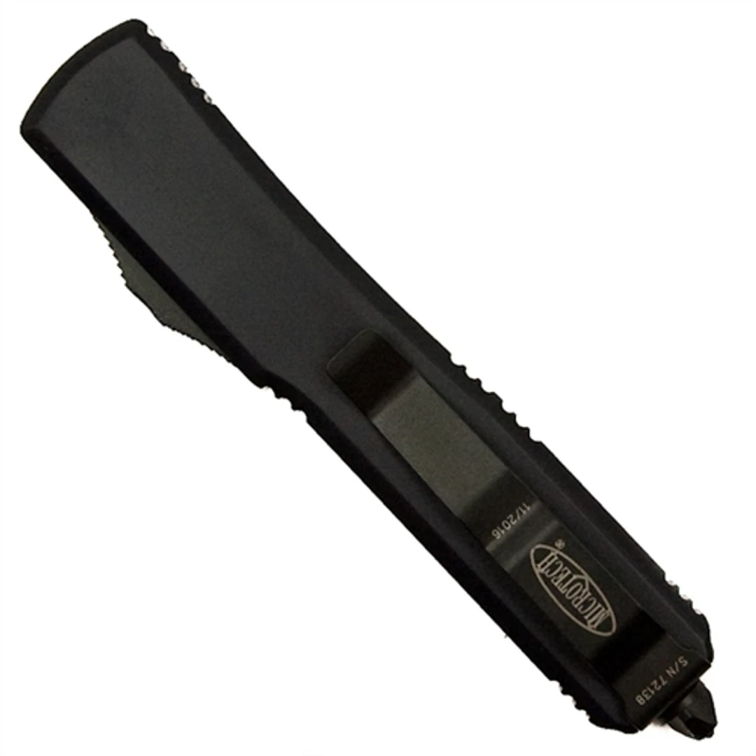 Microtech 120-1TCC Tactical Contoured Ultratech Bayonet OTF Auto Knife, Black Blade - Image 2