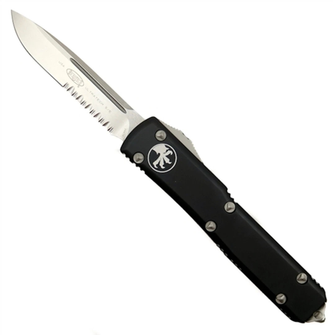 Microtech Ultratech S/E OTF Auto Knife, Stonewash Combo Blade