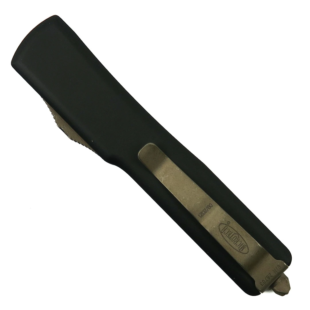 Microtech UTX-70 OTF Auto Knife, Bronzed Apocalyptic Blade - Image 2