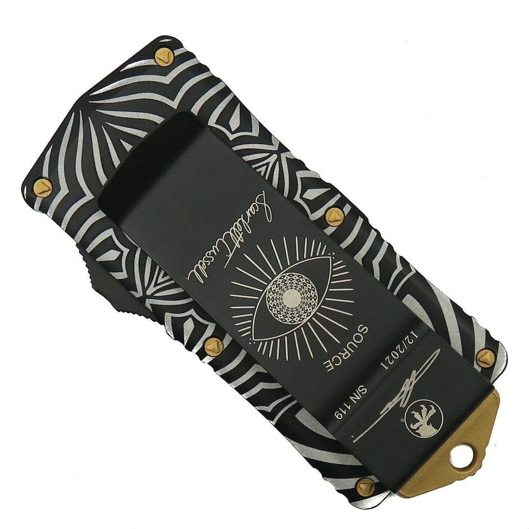 Microtech "Source" Exocet OTF Auto Knife, Black Blade - Image 2