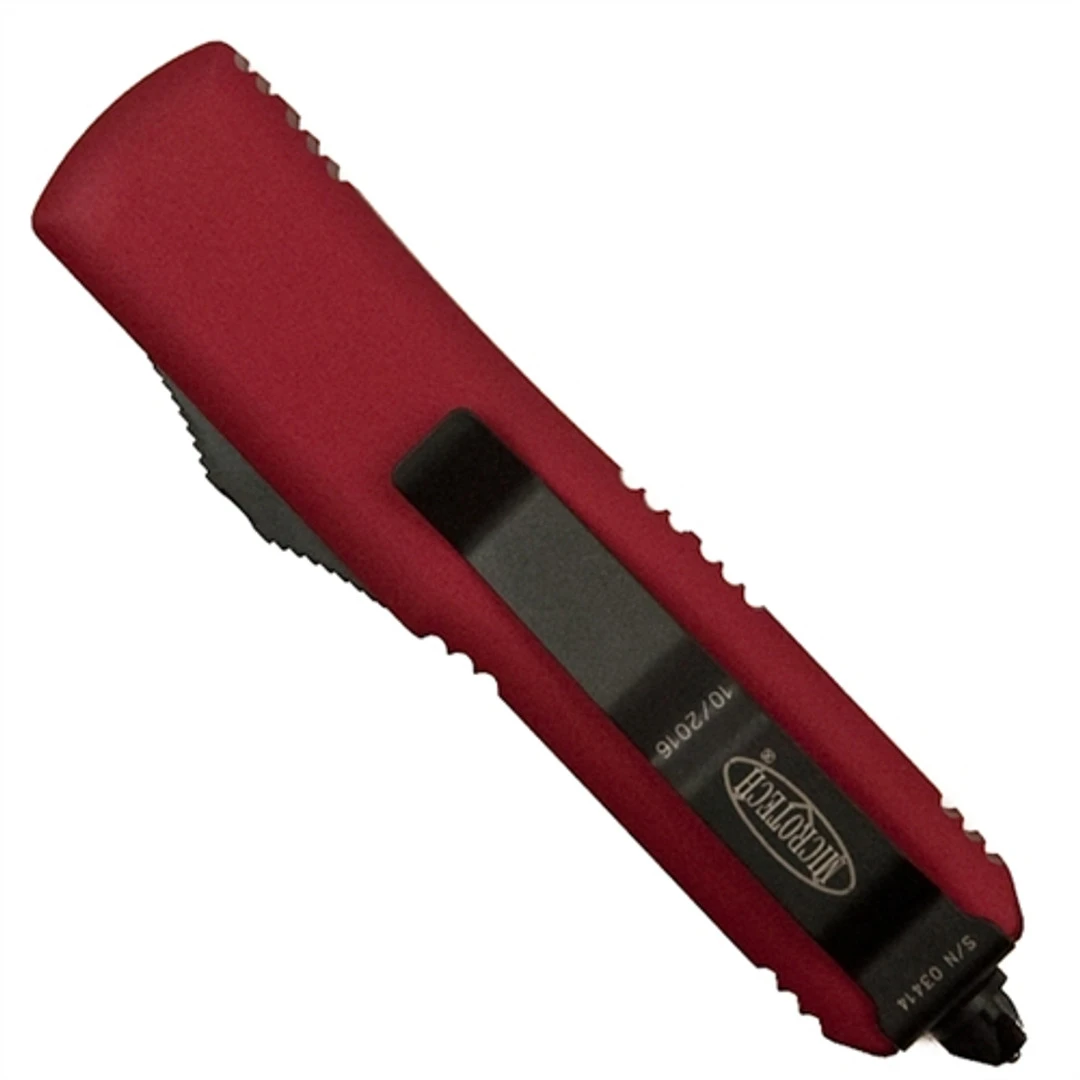 Microtech 231-1RD Red UTX-85 S/E OTF Auto Knife, Black Blade - Image 2