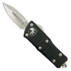 Microtech Mini Troodon CA Legal OTF Auto Knife, Dagger Stonewash Blade