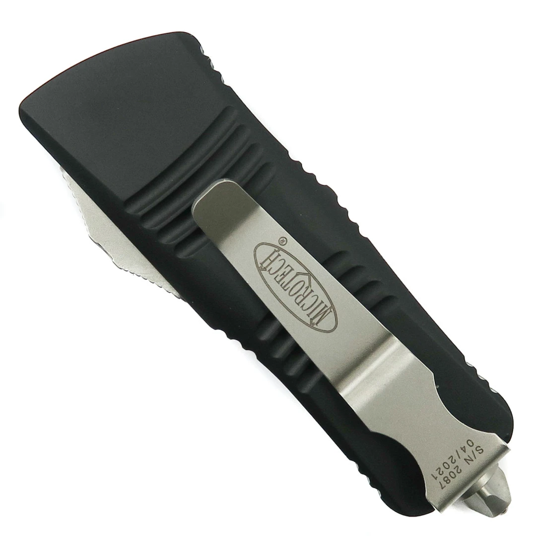 Microtech Mini Troodon CA Legal OTF Auto Knife, Dagger Stonewash Blade - Image 2