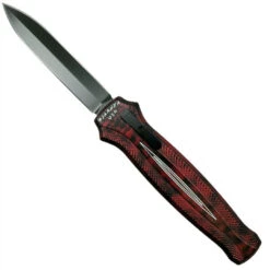 Piranha P-20RT Red Rated-XDE OTF Auto Knife, 154CM Black Blade