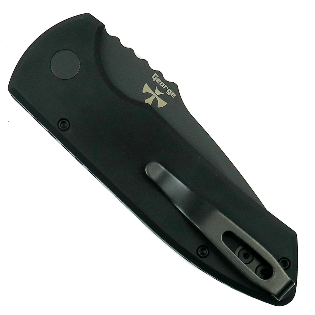 Pro-Tech Textured SBR Auto Knife, Black Blade - Image 2