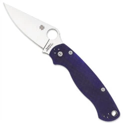 Spyderco C81GPDBL2 Dark Blue Paramilitary 2 Folder Knife, CPM-S110V Satin Blade