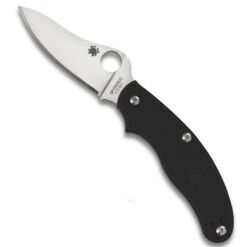 Spyderco UK Penknife Folder Knife, CTS-BD1 Satin Drop Point Blade