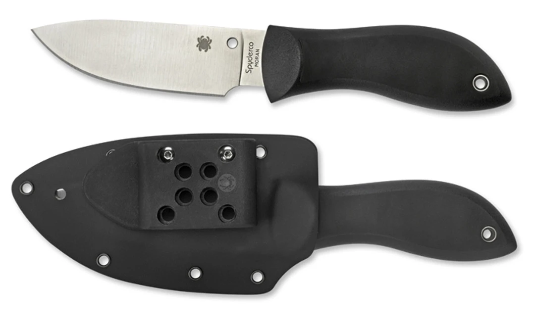 Spyderco Moran Fixed Blade Knife, VG-10 Drop Point Satin Blade - Image 2