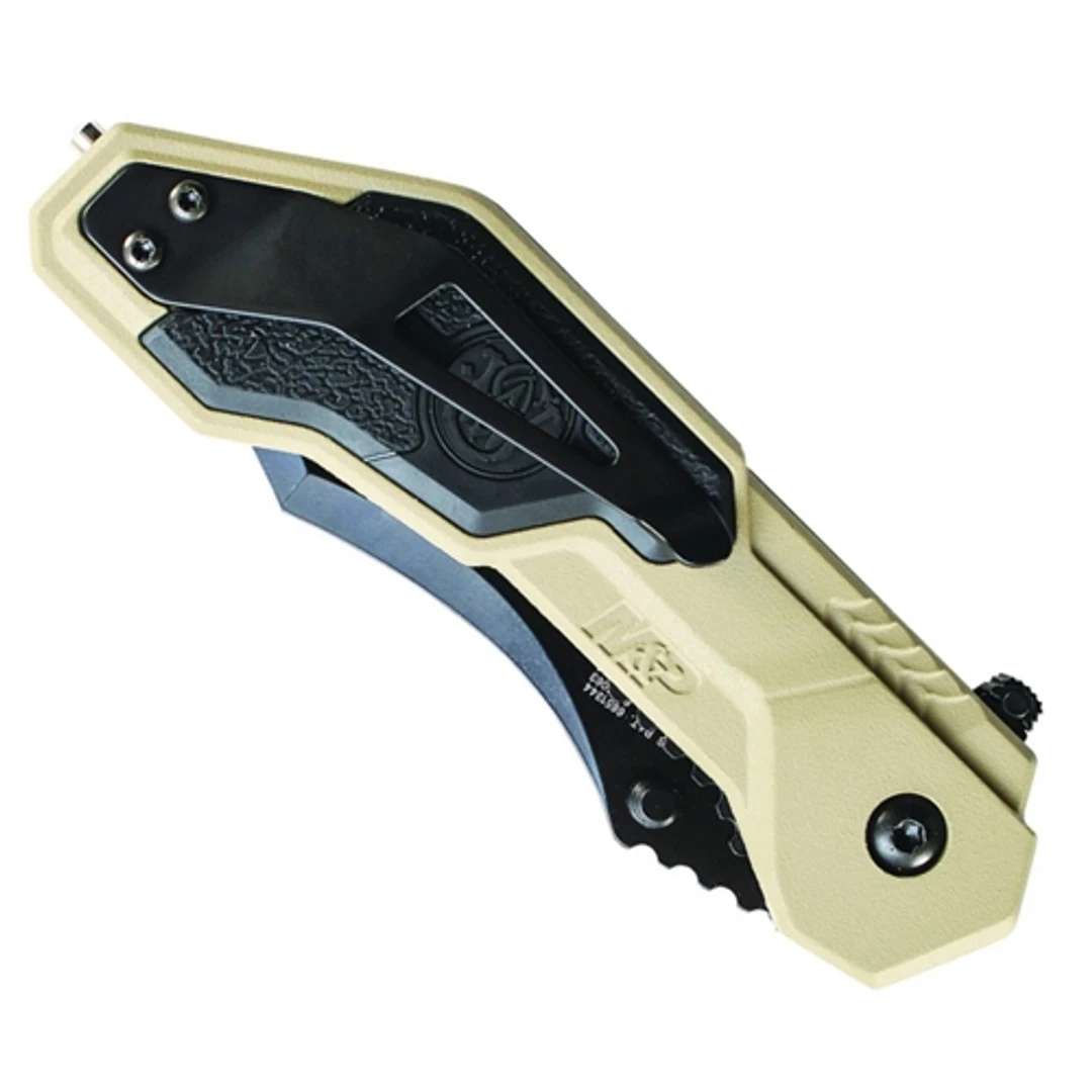 Smith & Wesson Military & Police MAGIC Assist Combo Drop Point, Desert Handle, SWMP1BSD - Image 2