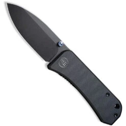 WE Knife Co Banter Liner Lock Knife, Black Stonewash Spear Blade