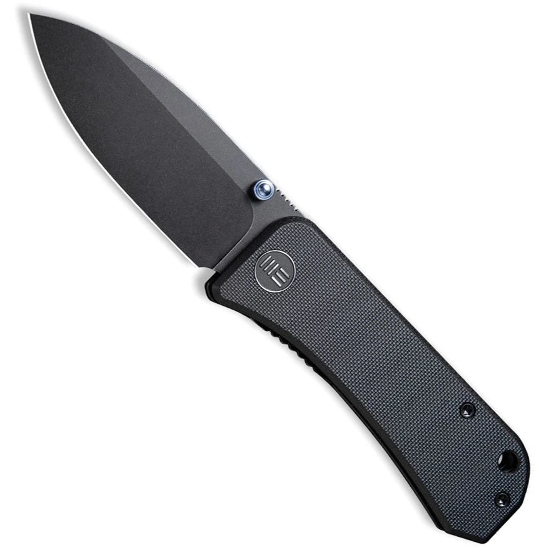 WE Knife Co Banter Liner Lock Knife, Black Stonewash Spear Blade