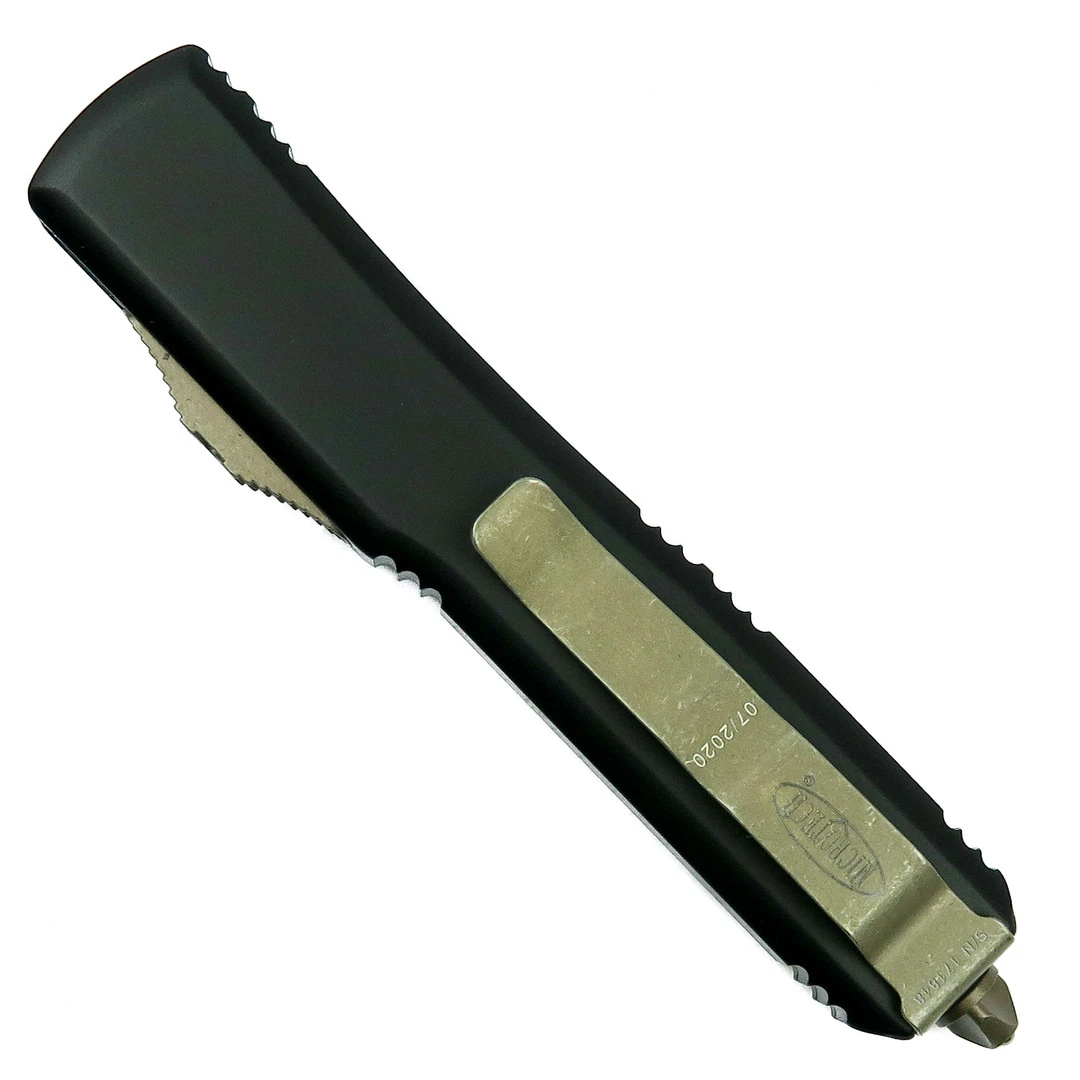 Microtech Ultratech OTF Auto Knife, Bronze Apocalyptic S/E Blade - Image 2