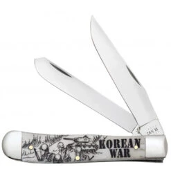 Case Korean War Natural Bone Smooth Trapper Knife
